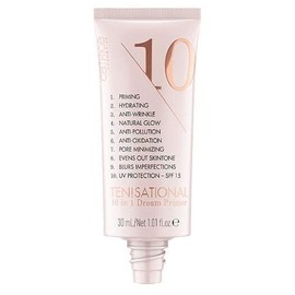 Catrice Ten!sational 10 in 1 Dream Primer, Nude, Anti-Ageing, Moisturising, Natural, for Dry Skin, Vegan, UVA and UVB Filter + SPF 15, Alcohol, Paraben-Free, Pack of 1 (30 ml)