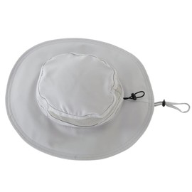 Magracy Unisex Mens Outdoor Wide Brim Sun Hat Summer Adjustable Bucket Fishing Hats UV Protection Safari Hat Foldable Light Grey