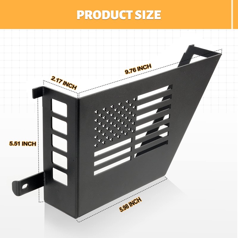 MAIKER Metal Front Door Storage Box, Door Side Insert Organizer