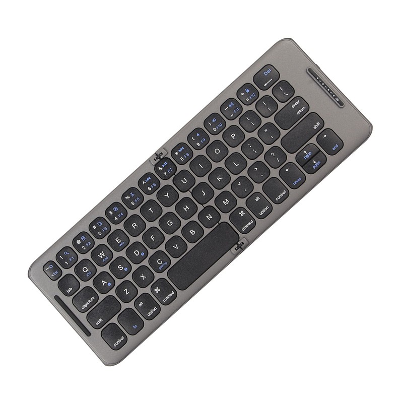 Foldable Bluetooth Keyboard 2 Fold Wireless Keyboard 3 Channel for