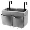Frjjthchy Bedside Storage Organizer 5 Pockets with 4 Hooks Hanging