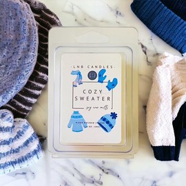3 Pack Cozy Sweater Weather Fall Scent Made in USA Fragrance Wax Melts Luxury Premium Soy 3 2.4 ox Clean Ingredients Essential Oils Hand Poured Pet Friendly Long Lasting Scent