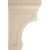 Ekena Millwork BKTW02X04X06GORW Small Gomez Wood Wood Brackets, 2 1/2"W