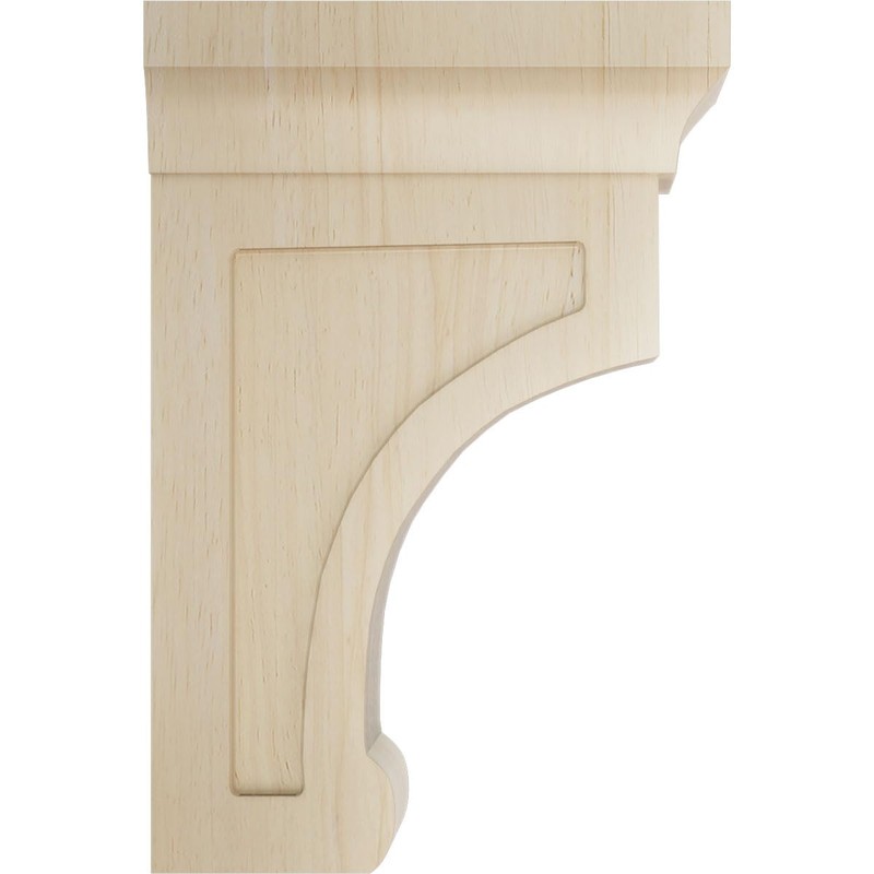 Ekena Millwork BKTW02X04X06GORW Small Gomez Wood Wood Brackets, 2 1/2"W
