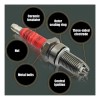 Bujia D8 Iridio Cargo125 Honda Italika Iridium Econom Vento