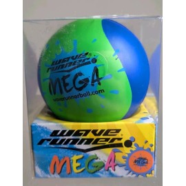 Wave Runner NEW WaveRunner #1 Mega Water Green Blue Skipping Ball 3.5"  POOL LAKE BEACH
