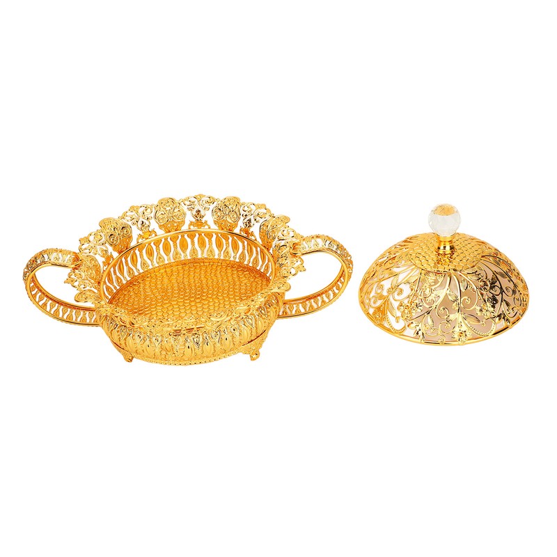 European Style Metal Fruit Plate Set Decorative Multifunctional Fruit Platter