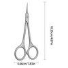 XGIZMOO Cuticle Scissors Extra Fine Curved Blade,Precise Stainless Steel Long