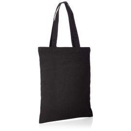 [Printstar] TFL Light Canvas Flat Tote Small 00782-TFL S, Black
