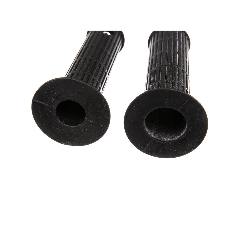 Set of rubber parts and 2x end mushrooms, black, suitable