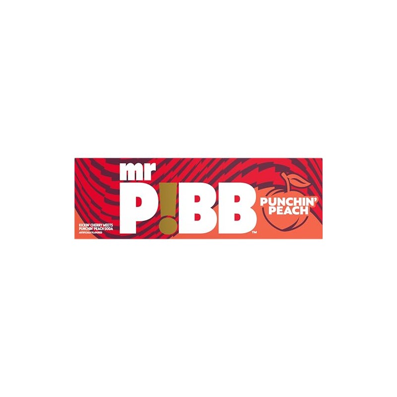 Mr Pibb Punchin' Peach 12oz 12pk