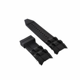 Ewatchparts 26mm Black Silicone Watch Band Strap Compatible With Invicta Pro Diver 6977 6978 6981