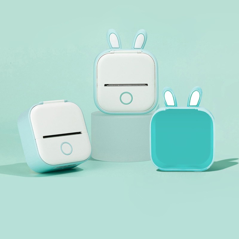 Memoking T02 Protective Case-Bunny Ears Shape Soft Silicone BPA-Free Cute