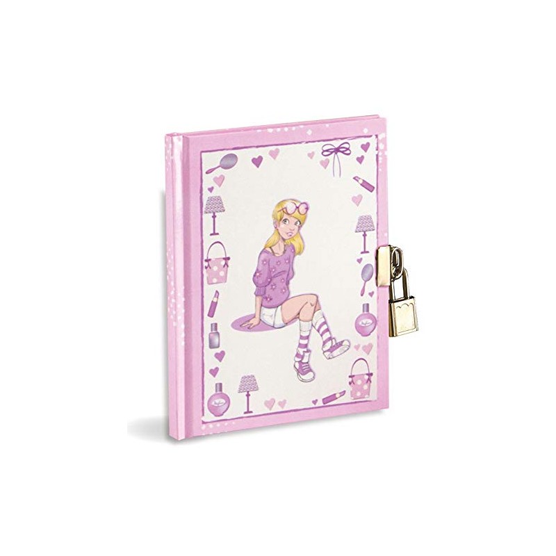 Secret Diary 14.5 x 18.5 cm with Metal Padlock and