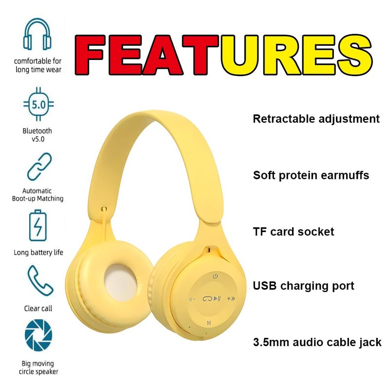 Upgraded Hybrid Noise Cancelling Bluetooth Headphones Over Ear Wireless Bluetooth