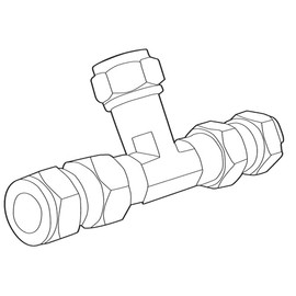 Moen 104425 Commercial Mixing Tee Including Integral Check Valves, Chrome