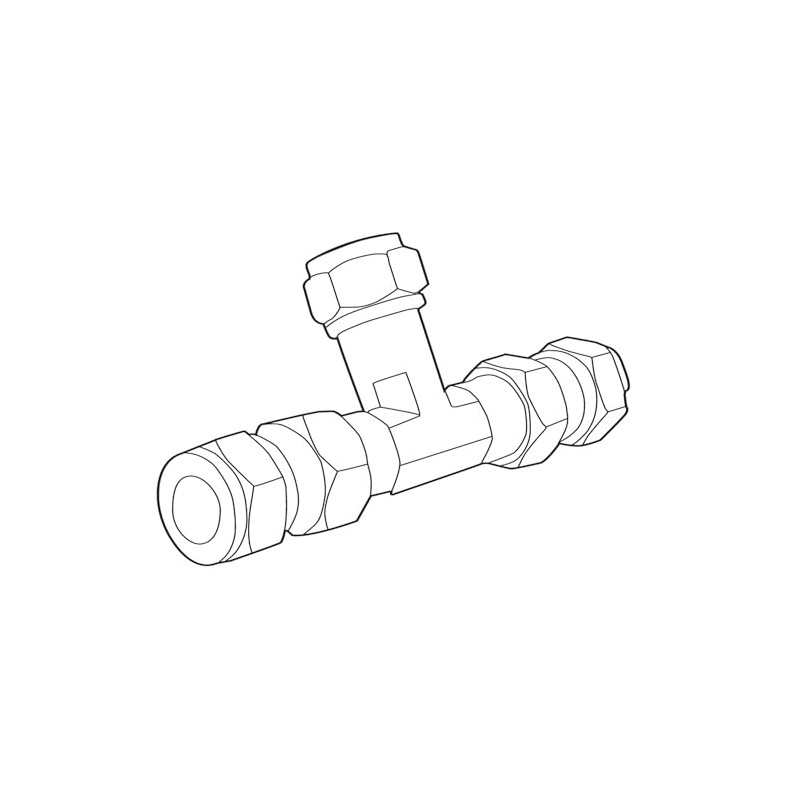 Moen 104425 Commercial Mixing Tee Including Integral Check Valves, Chrome