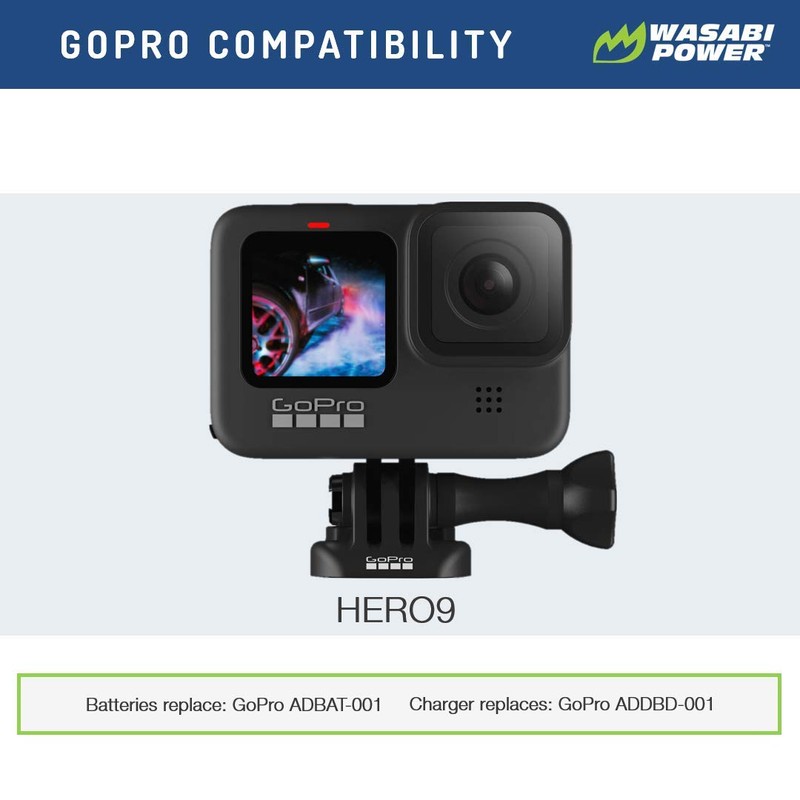 Wasabi Power Battery (4-Pack) for GoPro HERO9 Black