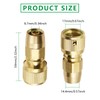 FUATY Expandable Garden Hose Repair Kit, Solid Brass Garden Retractable