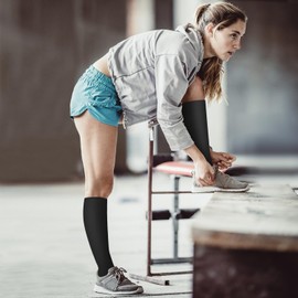 4 Pairs Compression Socks for Women and Men -Best Support for Running, Nursing, Travel, Pregnancy