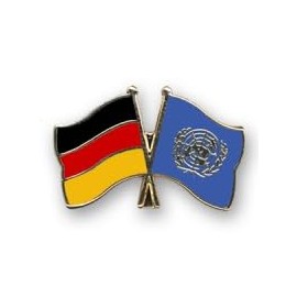 Friendship Pin Badge Germany – United Nations Flag Pin Metal, Hard enamel