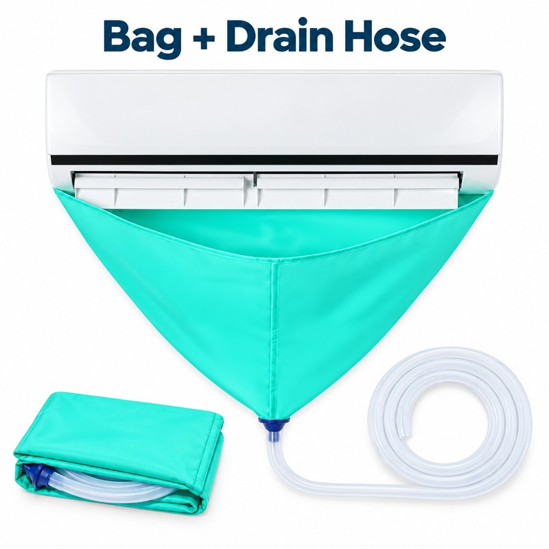 Air Conditioner Cleaning Bag Kit with Drain Hose, Waterproof AC