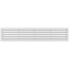 18x4'' Inch Bathroom Door Air Vent Grille Two Sided White