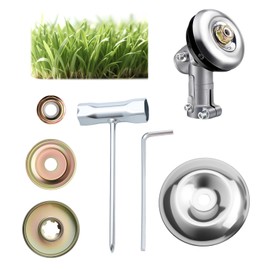 6 Pcs Universal Strimmer Head Brush Brush Brush Cutter Nut Blade Attachment Kit Compatible with Lawnmower Bristle Cutter Metal Brush for Strimmer