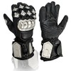 NORMAN Stainless Steel 100% Genuine Leather Motorcycle Waterproof Gloves -