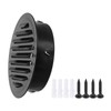 PATIKIL 6.3" Round Air Vent Cover, Stainless Steel Louvered Wall