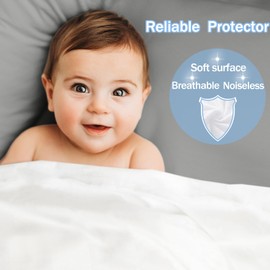 California King Waterproof Mattress Protector - Noiseless, Breathable, Machine Washable Fitted Mattress Cover with Deep Pocket up to 5”-21”（Dark Grey）