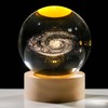 Kertari 2.4 inches (60 mm) Crystal Ball, Galaxy Model, 3D