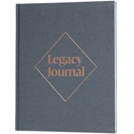 Skyline Grandparent Memory Book – Family Tree & Legacy Journal – Birthday Gifts for Nana, Grandpa & Grandma from Grandchildren (Space Blue)