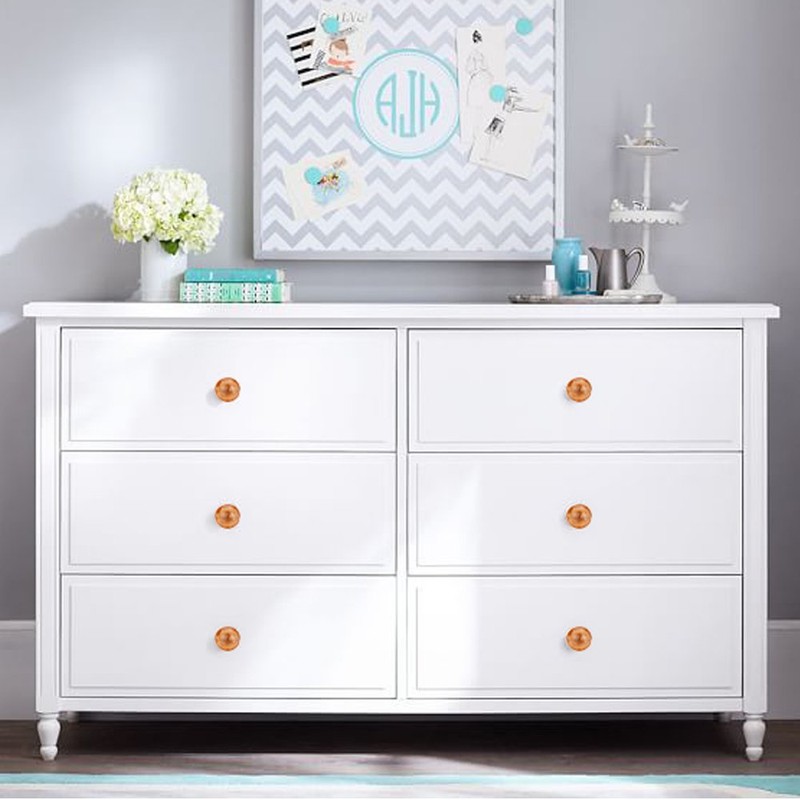 Set of 6 Crystal Glass Knobs Kitchen Cabinet Cupboard Glass