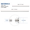 BRIOFOX Industrial Shower Curtain Rod - Never Rust Non-Slip 43-72