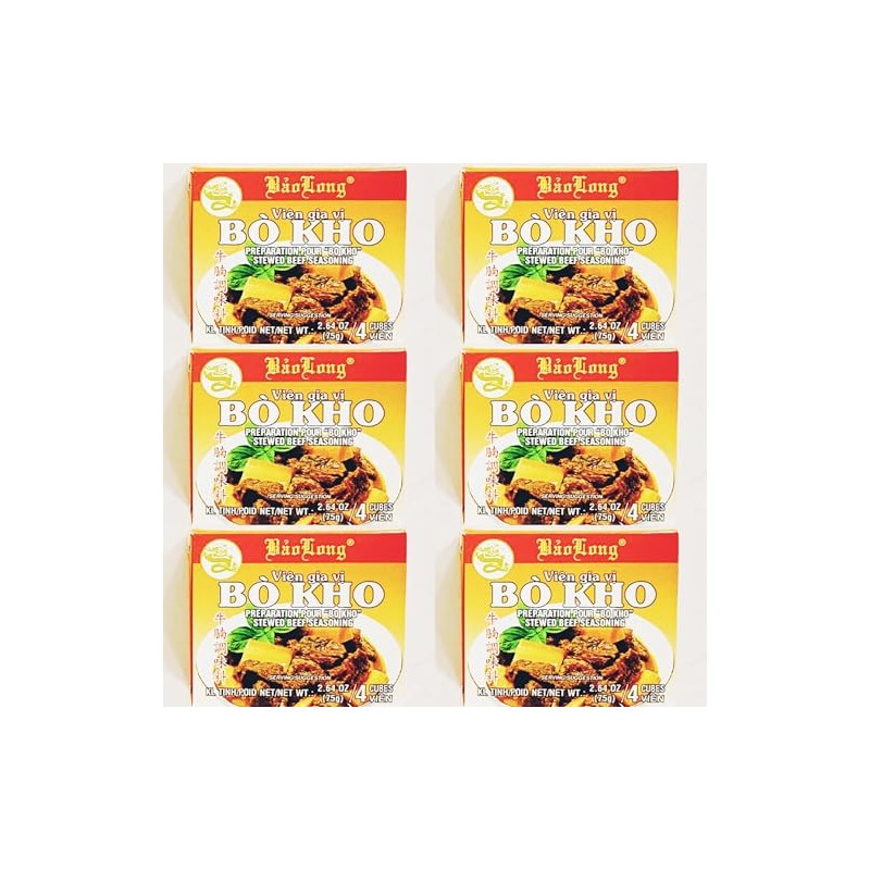 Mini Bo Kho Stewed Beef Seasoning Cubes, 2.64 oz, (4