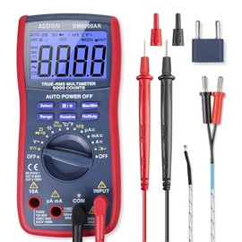 AstroAI Multímetro Digital Profesional Automático 6000 Cuentas, Ture-RMS, Temperatura, Frecuencia, Medidor de Corriente Voltaje AC/DC, Resistencia, Co