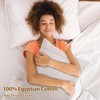 100% Egyptian Cotton Pillow Cases Set of 2, Standard Size