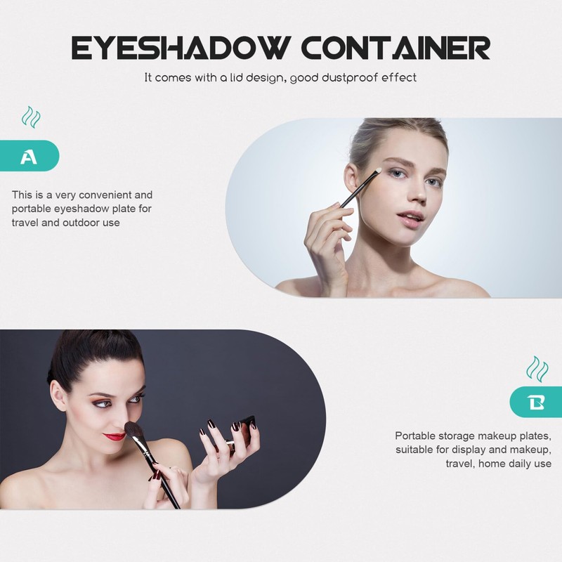 LALAFINA Eyeshadow Case, Empty 6 Pieces, Eyeshadow Palette, Case, Makeup