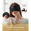 TOPOINT Bluetooth Sleep Mask with Headphones for Travel and Side