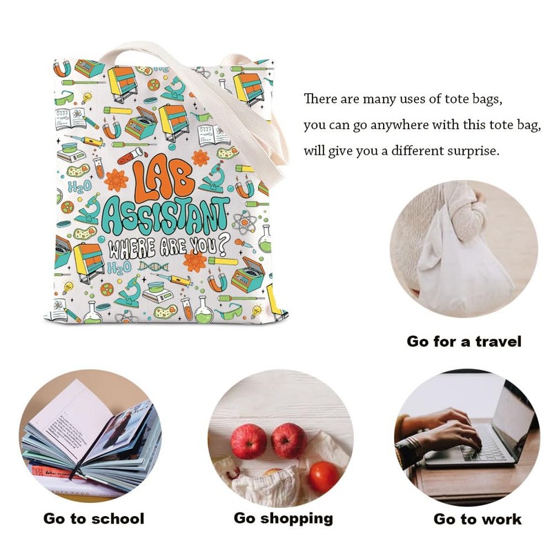 Lab Assistant Appreciation Tote Bag Lab Tech Week Canvas Bag