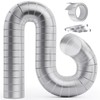 HOOMESUN 4 Inch 5FT Semi Rigid Dryer Duct, Vent Hose