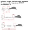 SUNLAX Sun Shade Sail 16' x 20' Dark Grey Rectangle