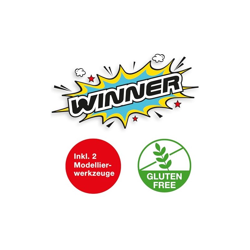 Eberhard Faber 572010 Plastic Clay in Plastic Box with 2