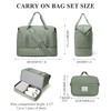 Travel Duffel Bag, Weekender Bags for Women with Shoe Compartment,2Pcs
