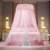 VETHIN Princess Bed Canopy for Girls Double Layer Sheer Mesh