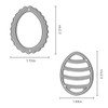 Metal Easter Four Eggs Combination Cutting Dies, 4PCS Easter 3D