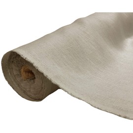 A-Express Natural Pure 100% Linen Fabric Soft Material Vintage Dressmaking Fashion Flax Bag 140cm Wide - Half Metre 50cm x 140cm Ash Grey