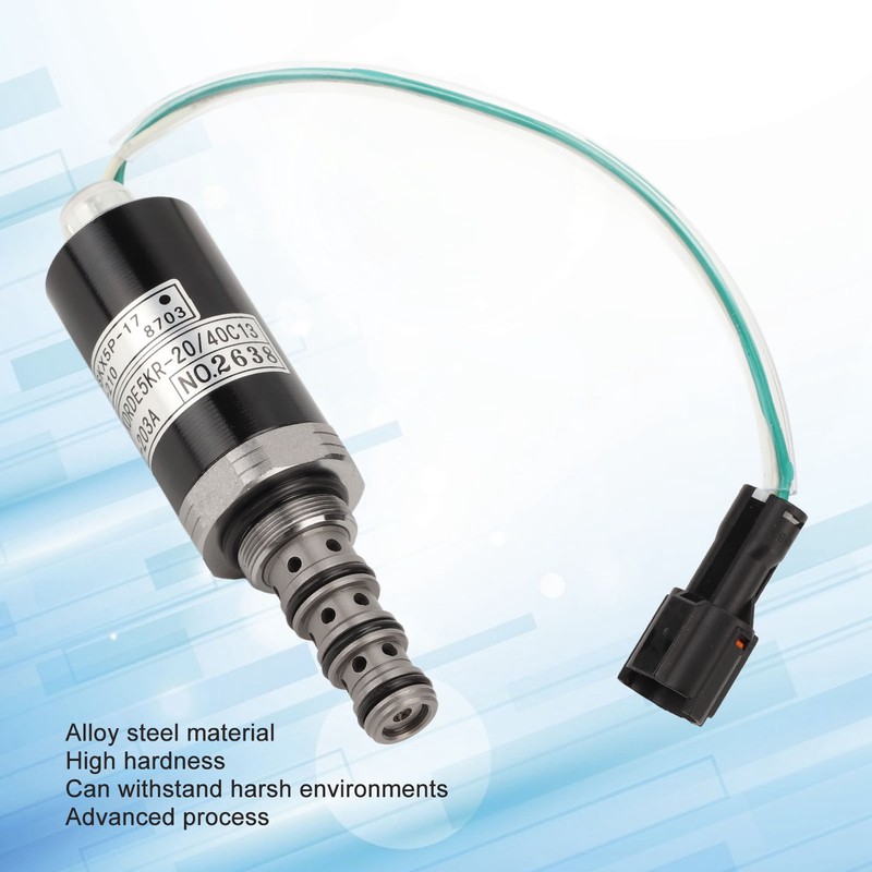 Alloy Steel Excavator Hydraulic Pump Solenoid Valve KDRDE5KR‑20/40C13‑203A for KOBELCO