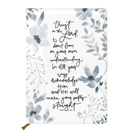 AOZHUO Bible Hard Shell Journal Notebook, Christian Gifts for Women, Floral Notebook, Inspirational Hardcover Notebooks,Journals for Writing Planner Note Taking 200 Sheets (5.8 x 8.3)-5